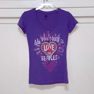 The Beatles All You Need Is Love Purple Shirt